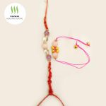 rakhi crystal bracelet for brother and bhabhi
