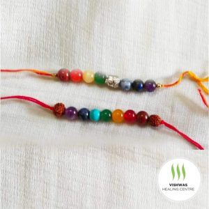 seven chakra crystal rakhi for brother