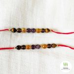 Multi beads crystal rakhi