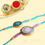 Agate Crystal Rakhi (Special Combination Offers) For Brothers