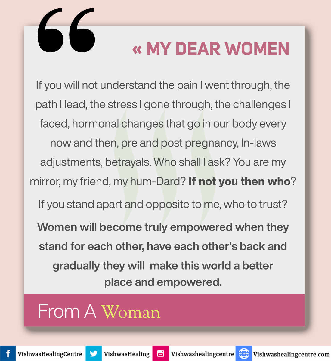 A open Letter from Women