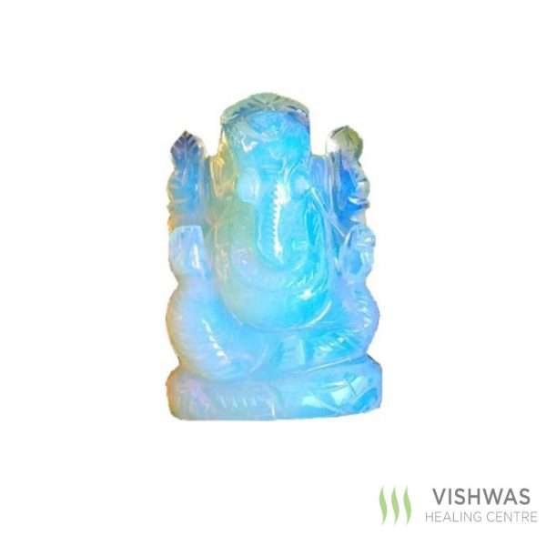 Opalite Crystal Ganesh Idol