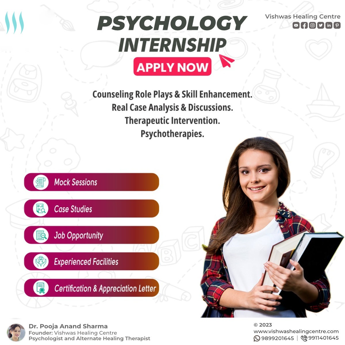 Psychology Internship Training Program Vishwas Healing Centre