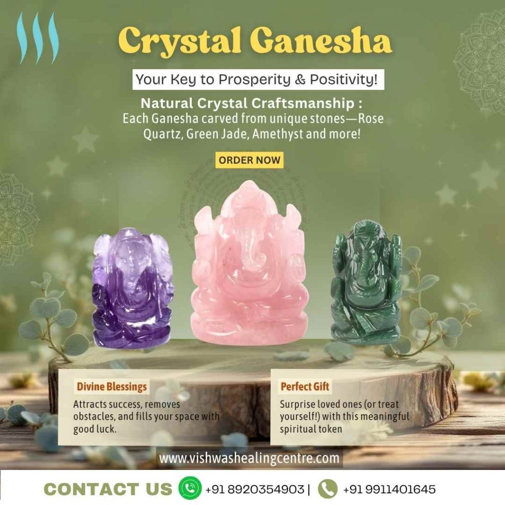 Crystal Ganesha Your Key to Prosperity & Positivity