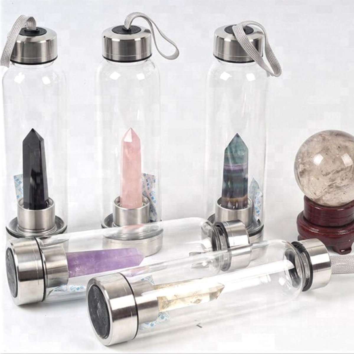 Love Crystal Water Bottle